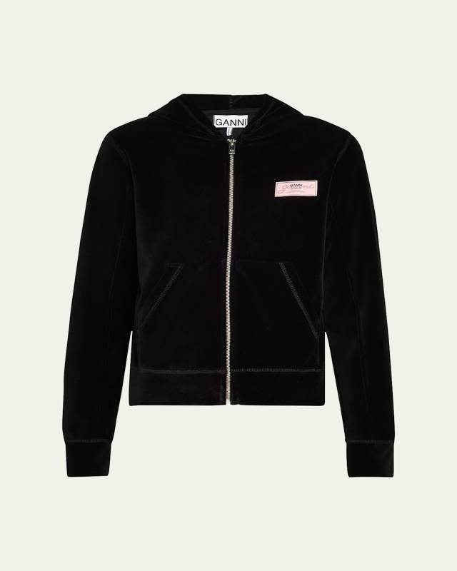 Heavy Velour Zip Hoodie